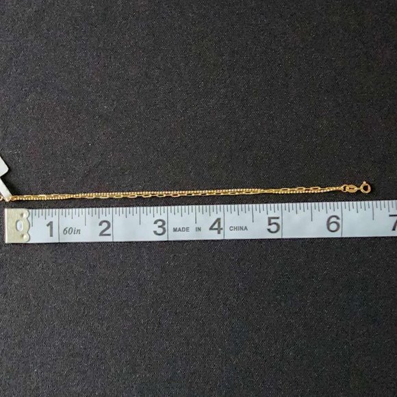 2 design gold bracelet - Picture 3 of 16